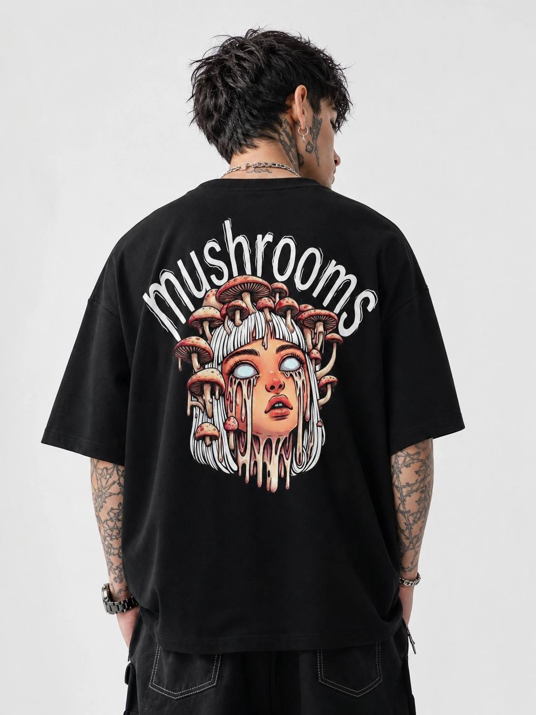 Camisa Oversized | Mushrooms